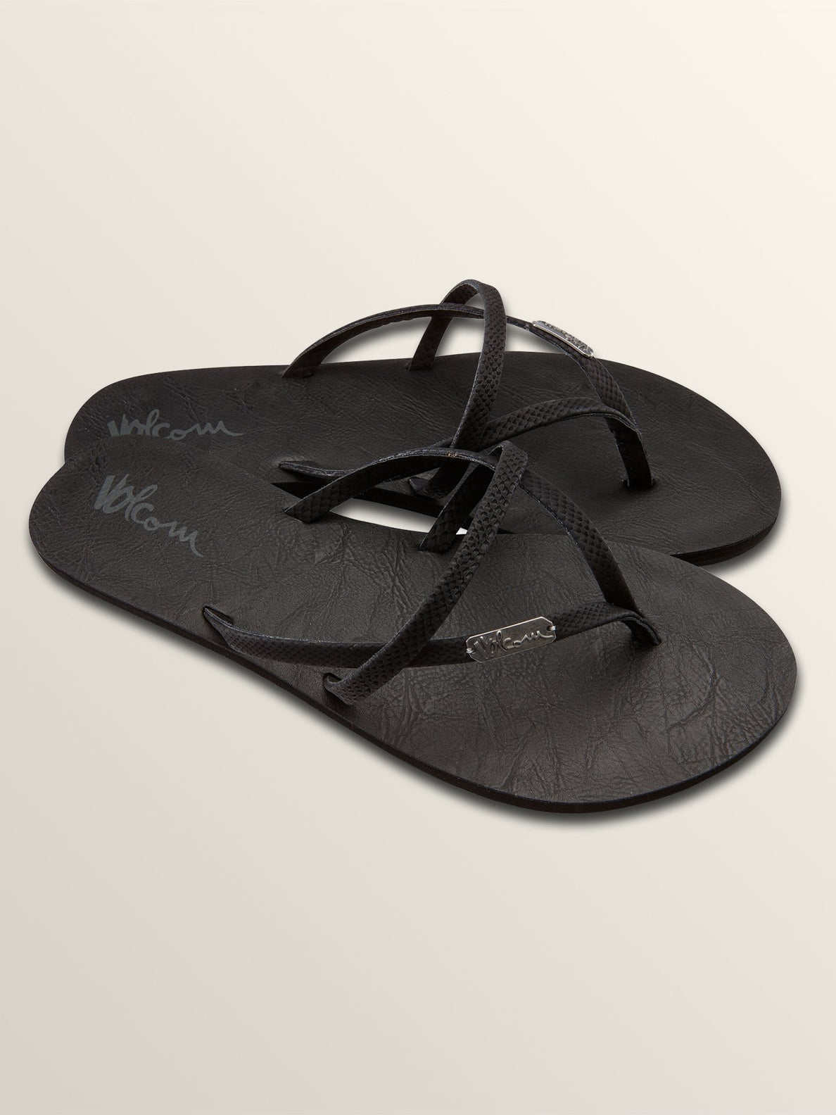 All Night Long Sandals SULFUR BLACK / 5- Volcom